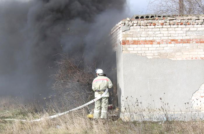 27 октября в Благодарном произошёл крупный пожар
